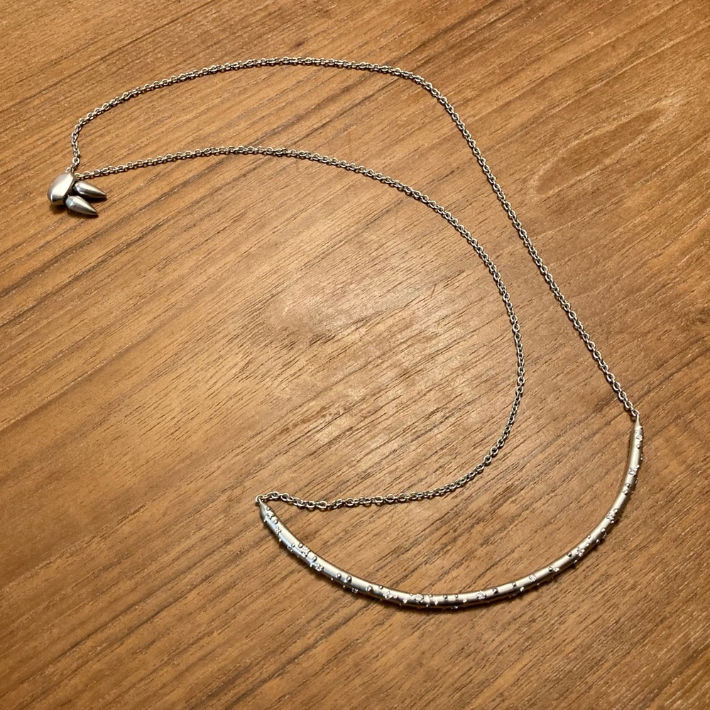 Kendra Scott Silver Adjustable “Amber” Necklace